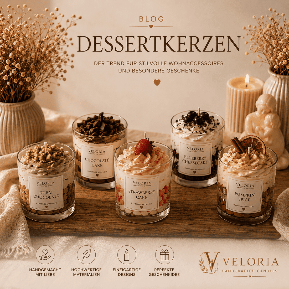 Dessertkerzen – Wenn Kerzen wie echte Desserts aussehen
