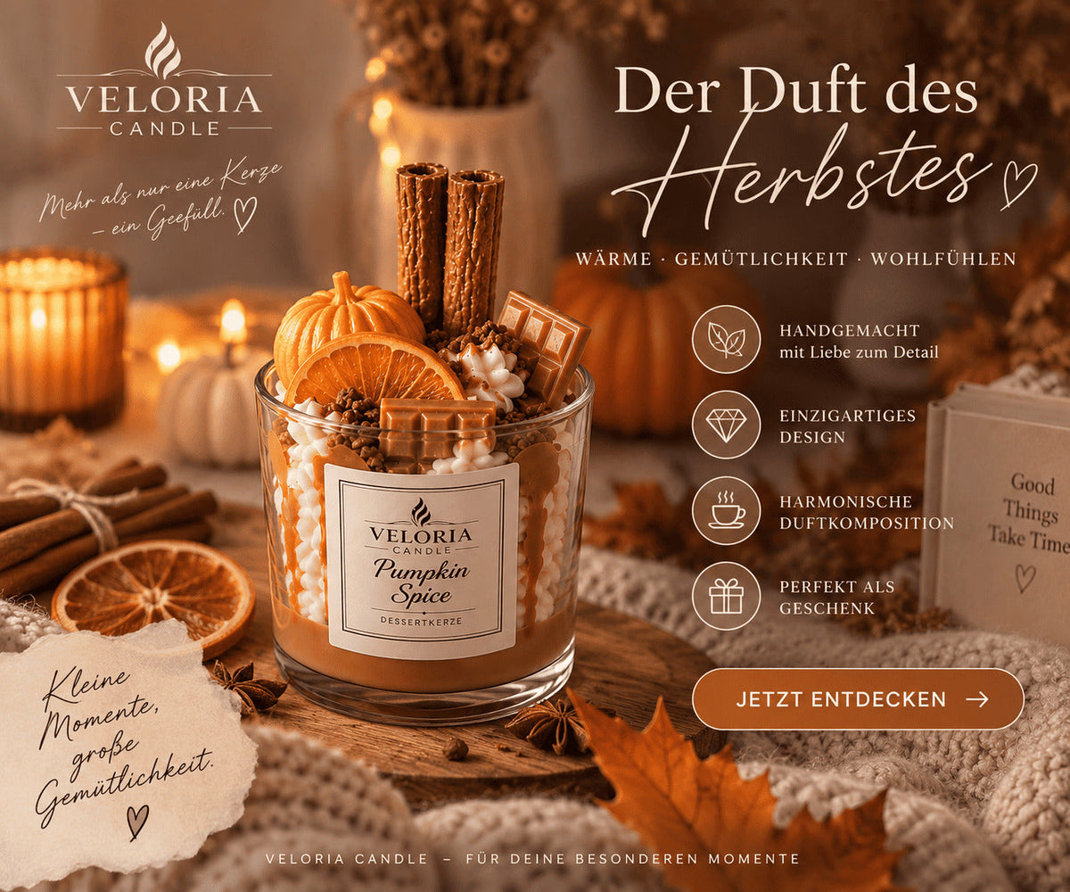 Herbstkerzen: Gemütliche Herbstdeko für dein Zuhause
