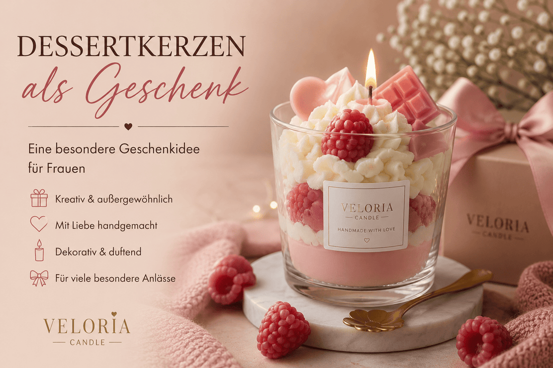 Dessertkerzen als Geschenk – eine besondere Geschenkidee für Frauen