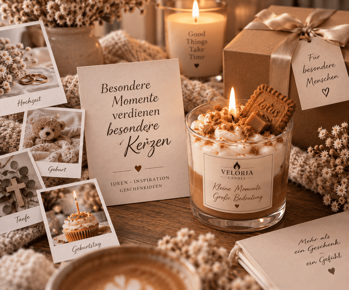 Personalisierte Kerzen – Ideen, Anlässe & besondere Geschenkideen