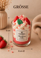 Dessertkerze Strawberry Cake