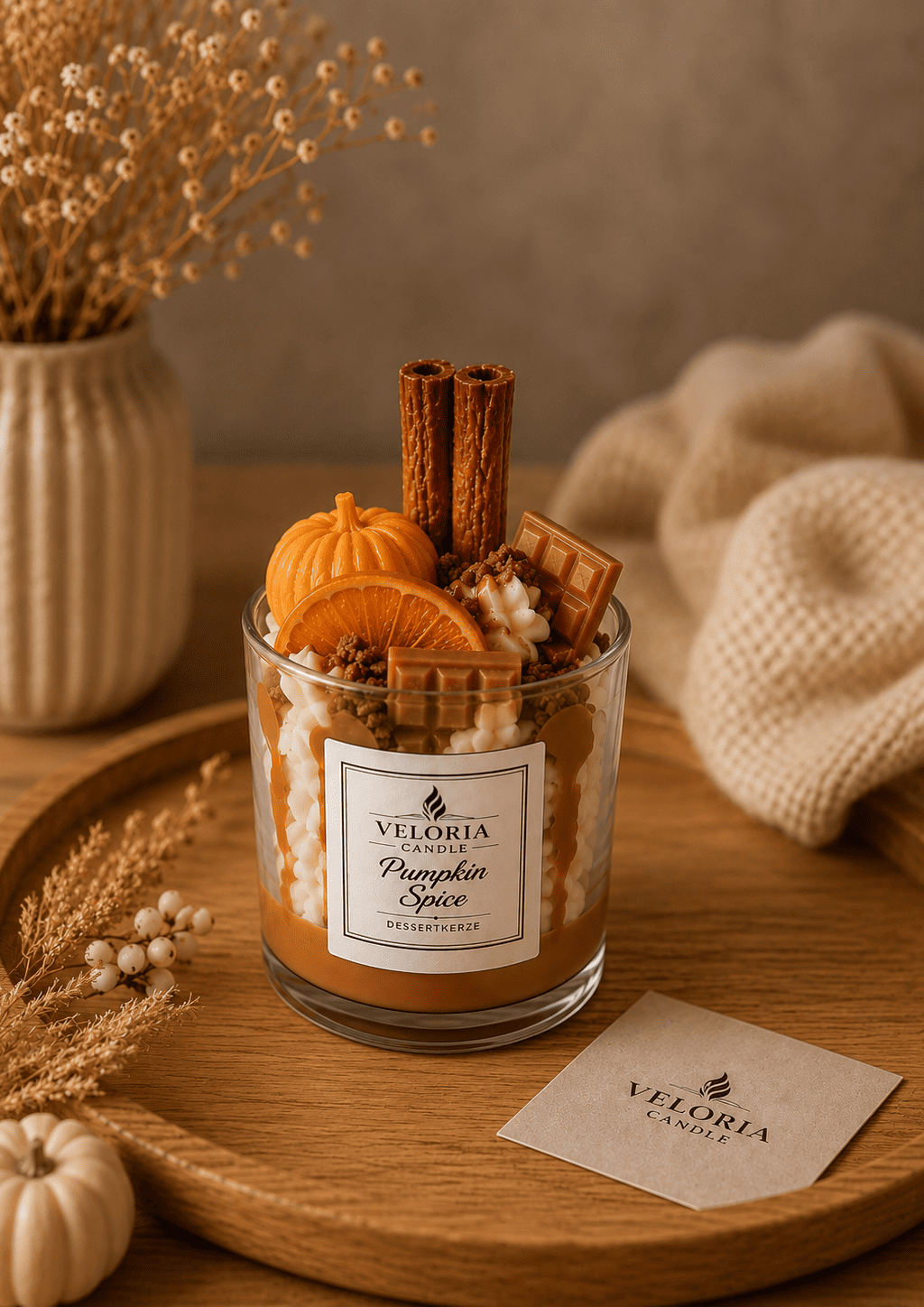 Dessertkerze Pumpkin Spice - Herbstkerze