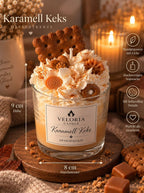 Karamell Keks Dessertkerze