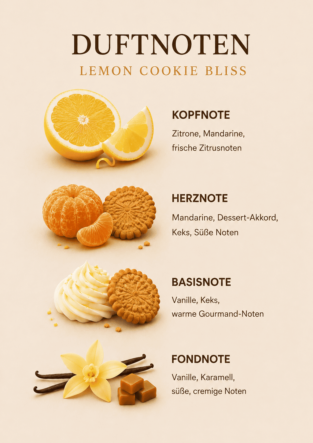 Zitronen Dessertkerze Lemon Cookie Bliss – Duftkerze
