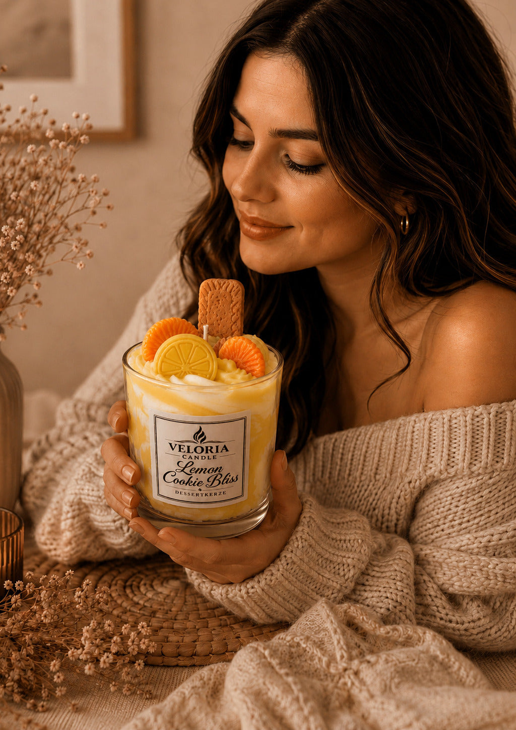 Zitronen Dessertkerze Lemon Cookie Bliss – Duftkerze