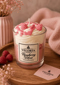 Himbeer Dessertkerze „Raspberry Velvet“ – Handgemachte Duftkerze