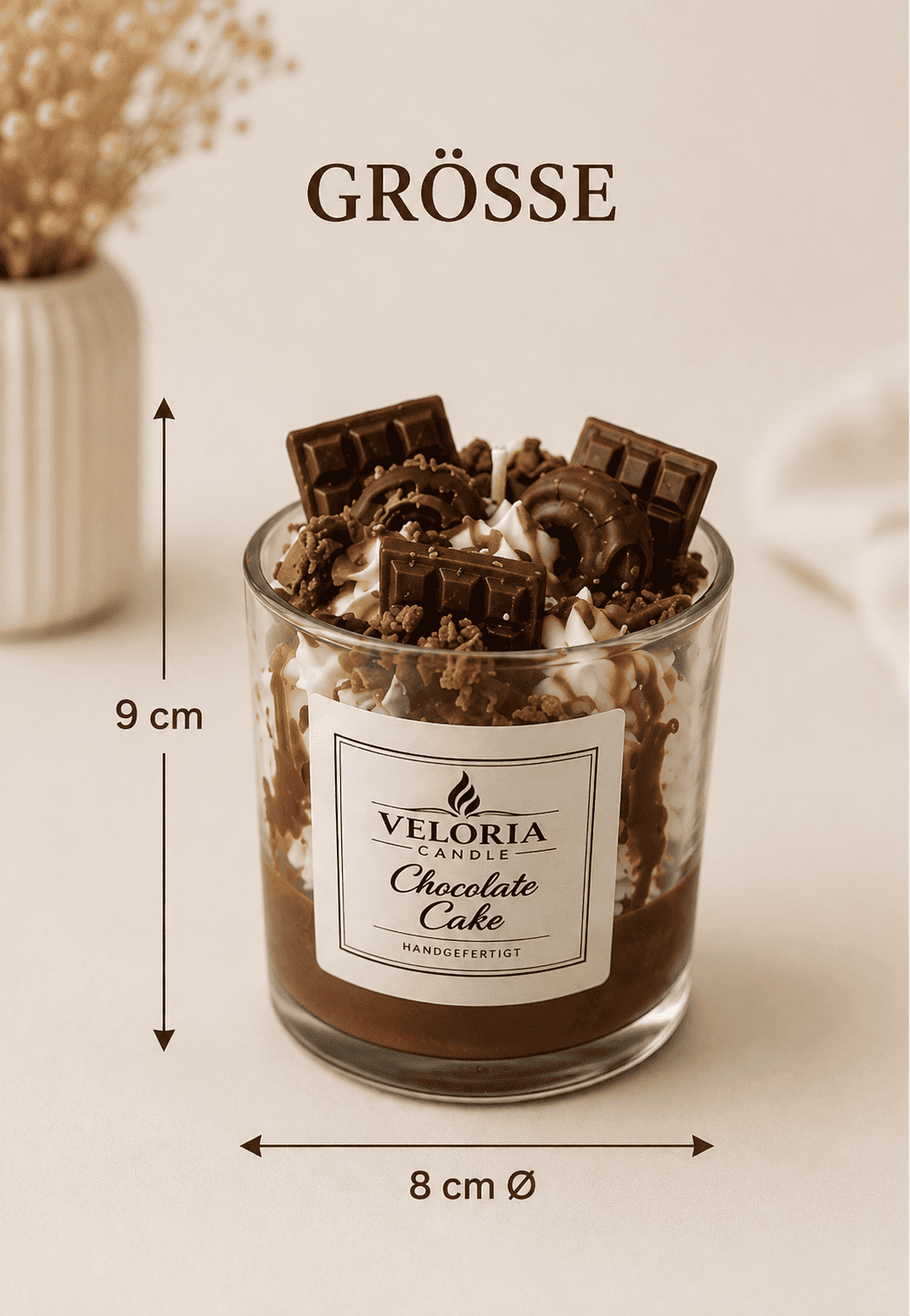 Dessertkerze Chocolate Cake